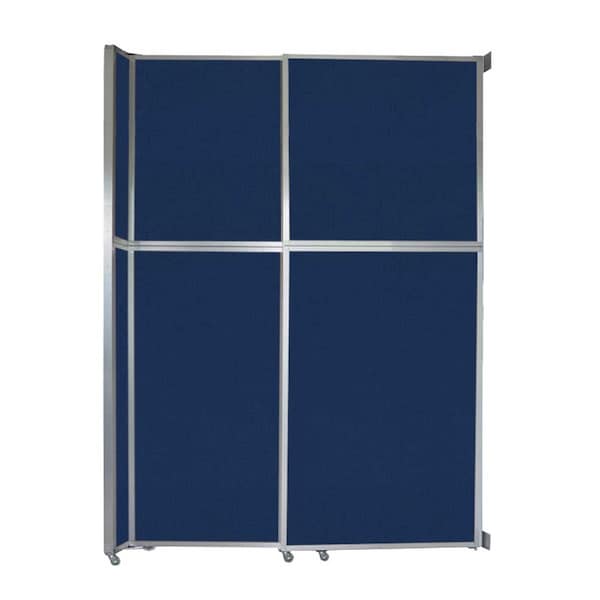 Operable Wall Sliding Room Divider 6'10" x 10'3/4" Navy Blue Fabric
